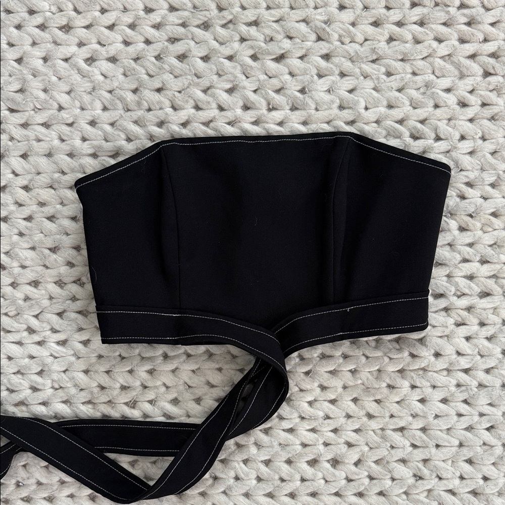 Lovers + Friends Black Strapless Top